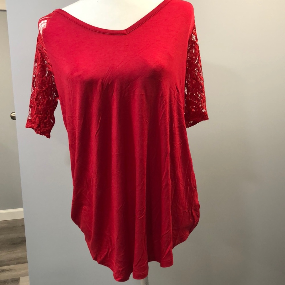 Red blouse